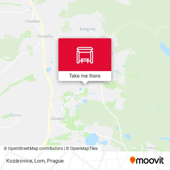 Карта Kozárovice, Lom