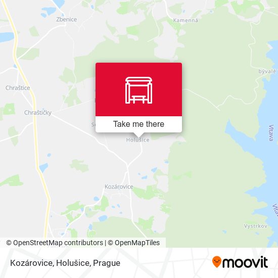 Kozárovice, Holušice map