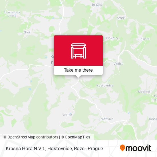 Krásná Hora N.Vlt., Hostovnice, Rozc. map