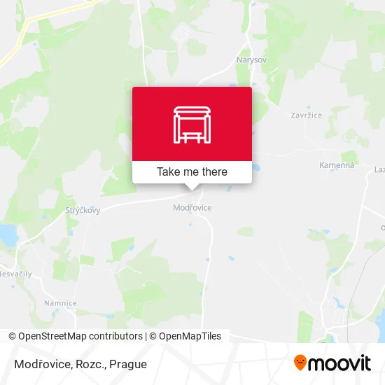 Modřovice, Rozc. map