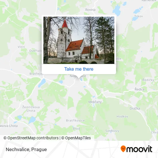 Nechvalice map