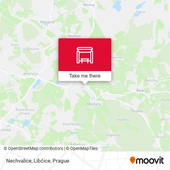 Nechvalice, Libčice map