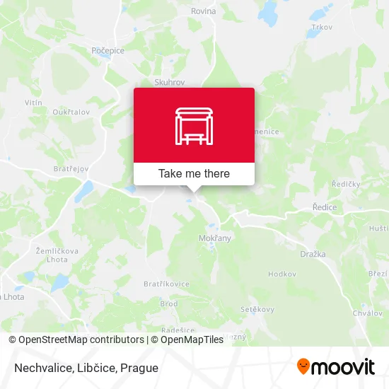 Nechvalice, Libčice map