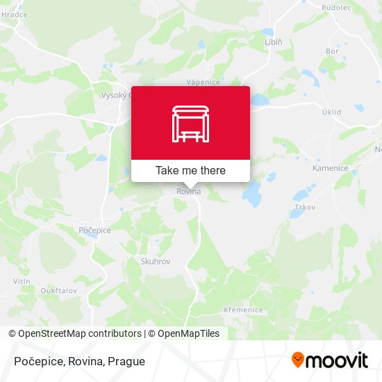 Počepice, Rovina map