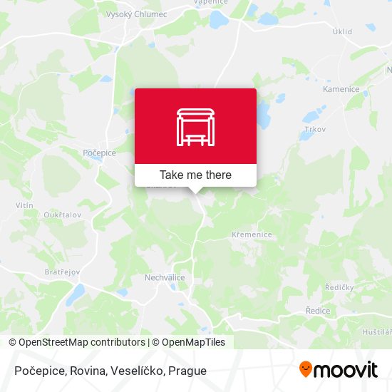 Počepice, Rovina, Veselíčko map
