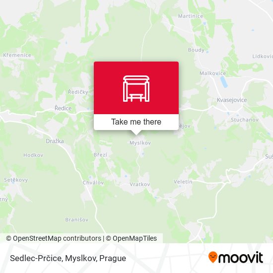 Sedlec-Prčice, Myslkov map