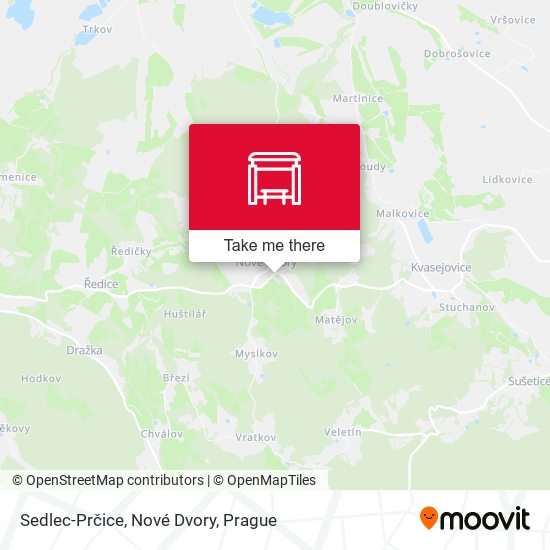 Sedlec-Prčice, Nové Dvory map