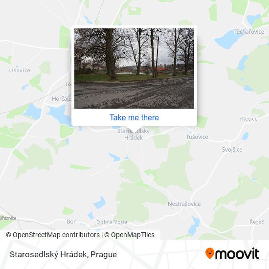 Starosedlský Hrádek map