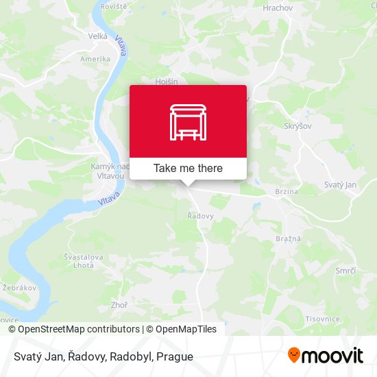 Svatý Jan, Řadovy, Radobyl map
