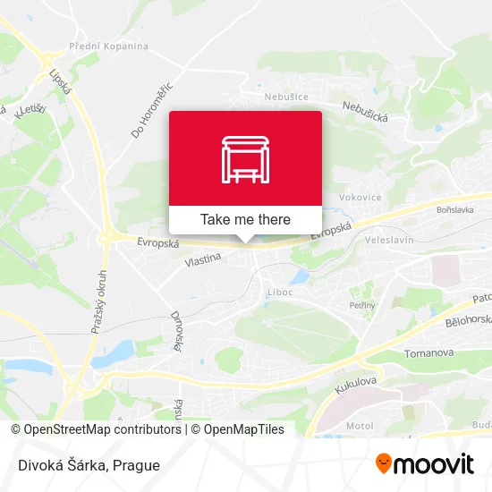 Карта Divoká Šárka