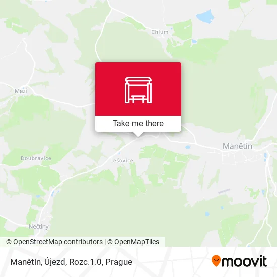 Карта Manětín, Újezd, Rozc.1.0