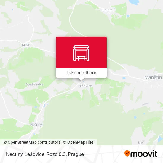 Карта Nečtiny, Lešovice, Rozc.0.3