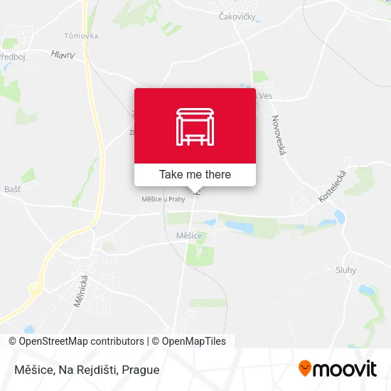 Карта Měšice, Na Rejdišti