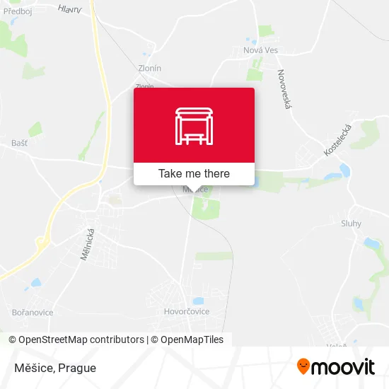 Карта Měšice
