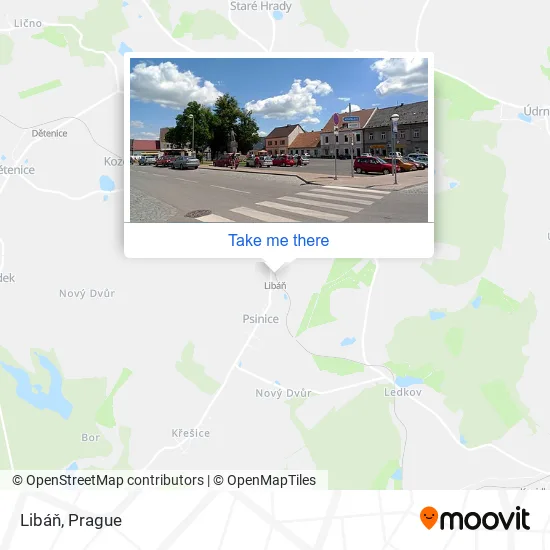 Карта Libáň