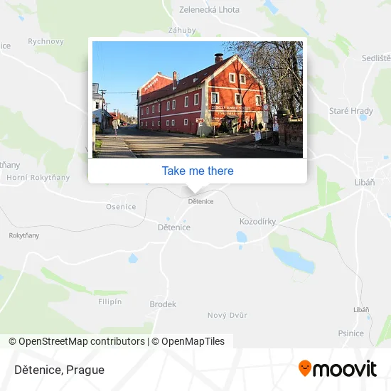 Карта Dětenice