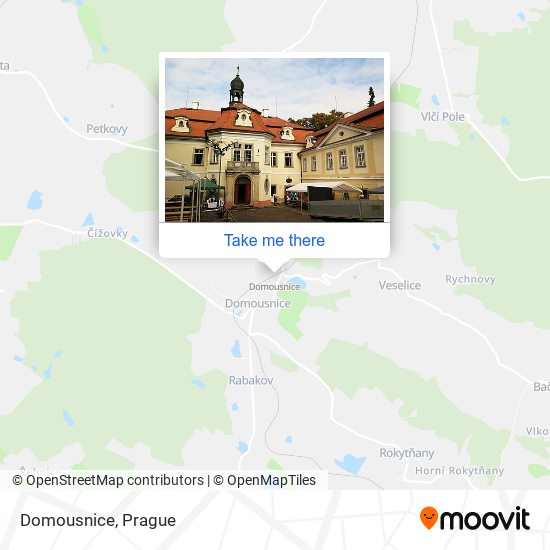 Карта Domousnice