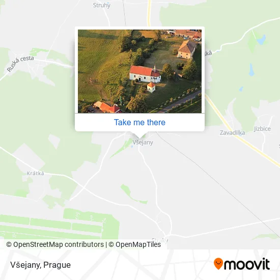 Карта Všejany