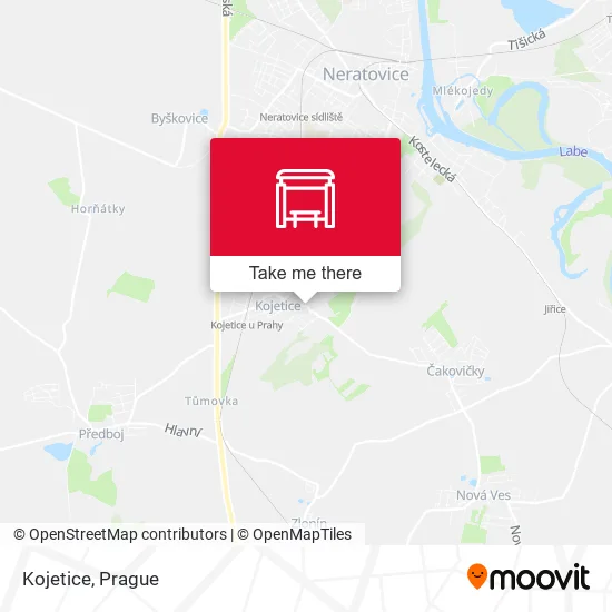 Карта Kojetice