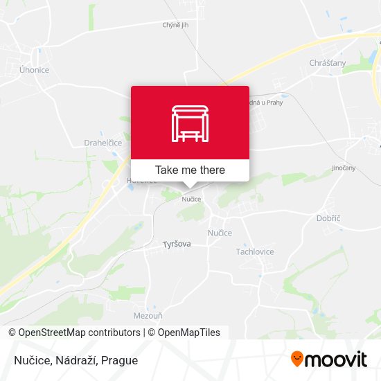 Nučice, Nádraží map