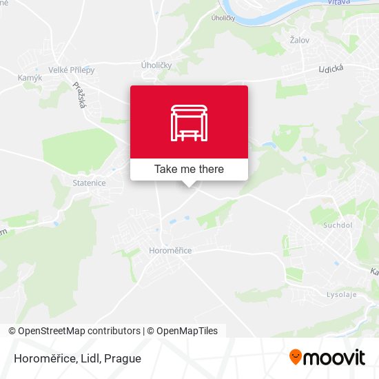 Horoměřice, Lidl map