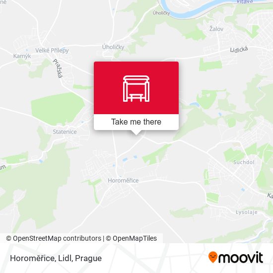 Horoměřice, Lidl map