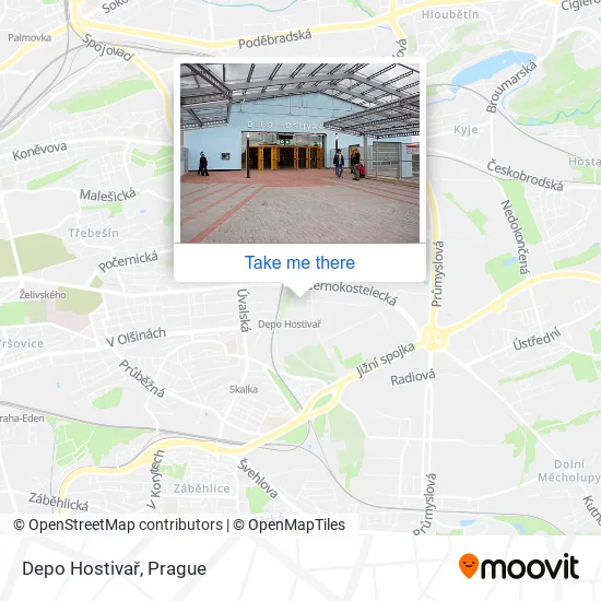 Карта Depo Hostivař