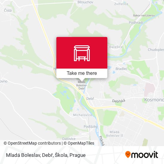 Mladá Boleslav, Debř, Škola map