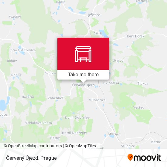 Карта Červený Újezd