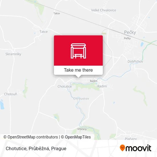 Карта Chotutice, Průběžná