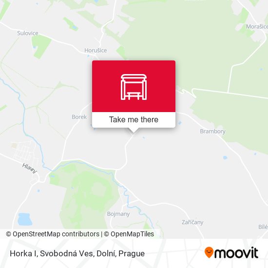 Horka I, Svobodná Ves, Dolní map