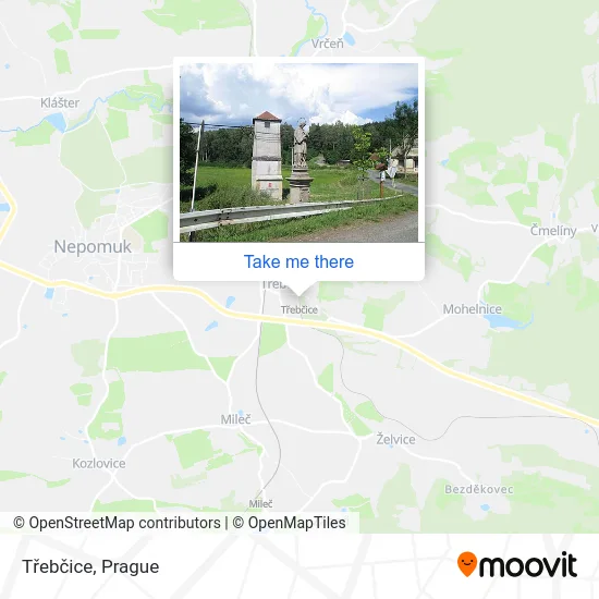 Карта Třebčice