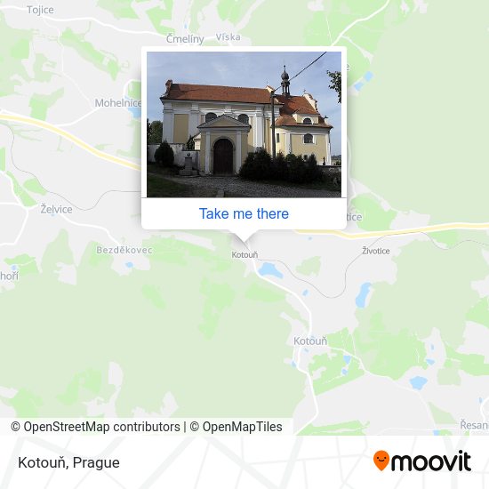 Kotouň map