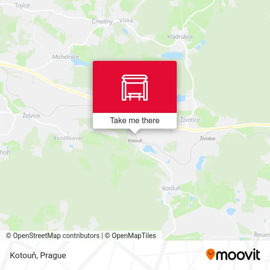 Карта Kotouň