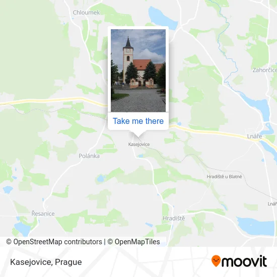 Карта Kasejovice
