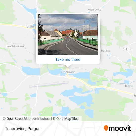 Карта Tchořovice
