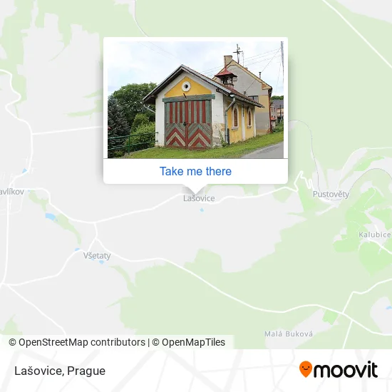Карта Lašovice