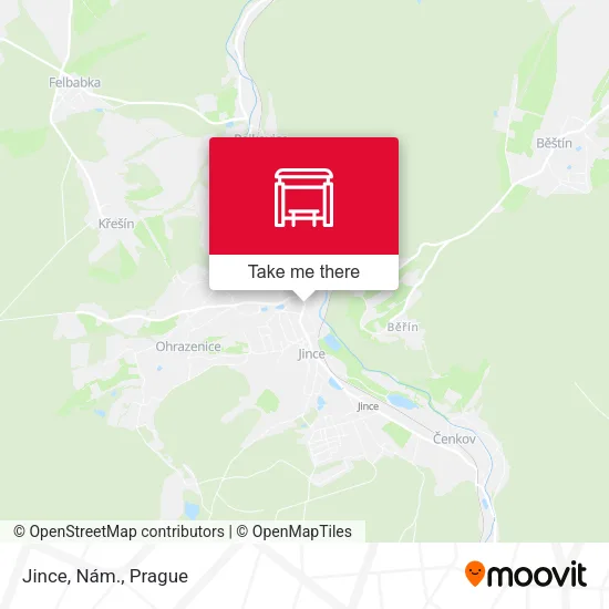 Карта Jince, Nám.