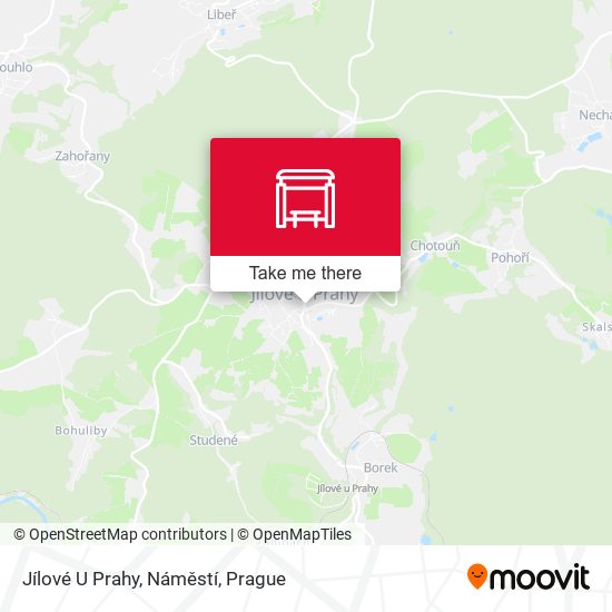 Jílové U Prahy, Náměstí map