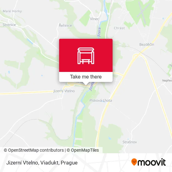 Карта Jizerní Vtelno, Viadukt