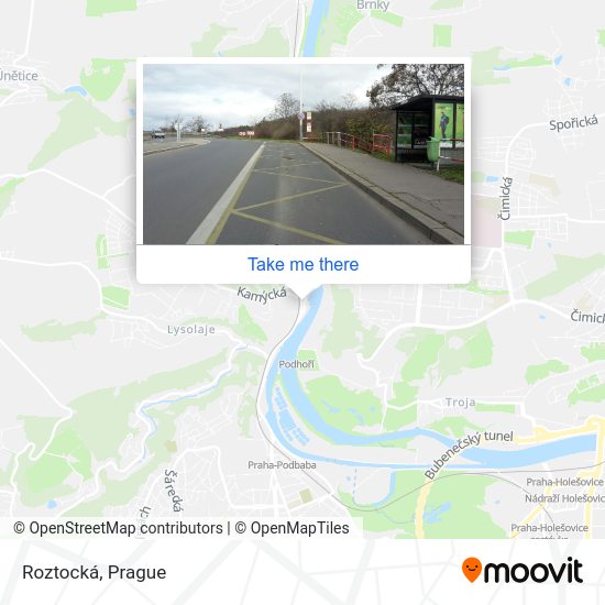 Карта Roztocká