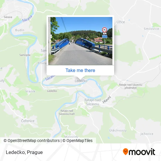 Карта Ledečko
