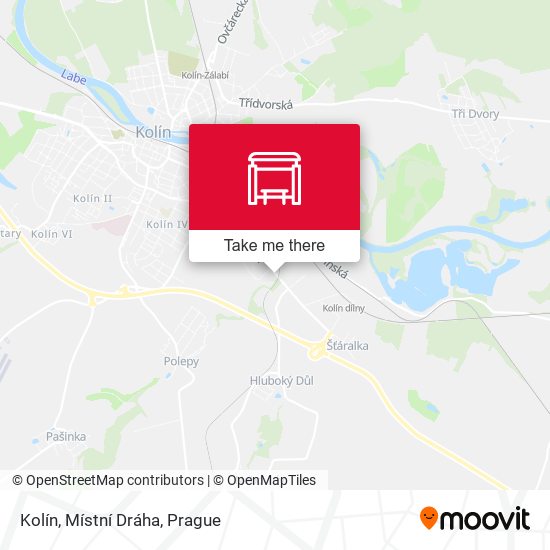 Kolín, Místní Dráha map