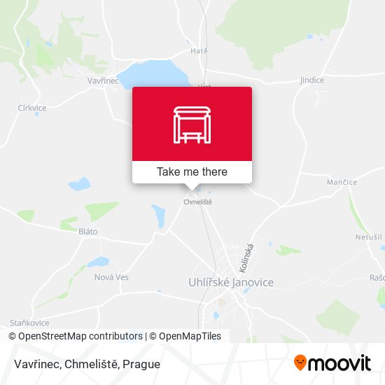 Vavřinec, Chmeliště map