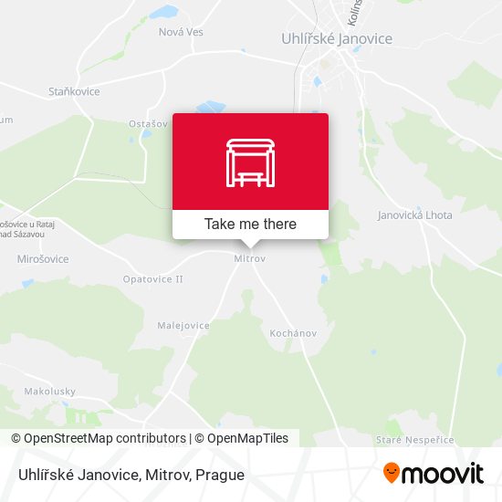 Uhlířské Janovice, Mitrov map