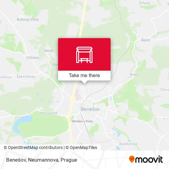 Карта Benešov, Neumannova