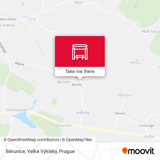 Běrunice, Velké Výkleky map