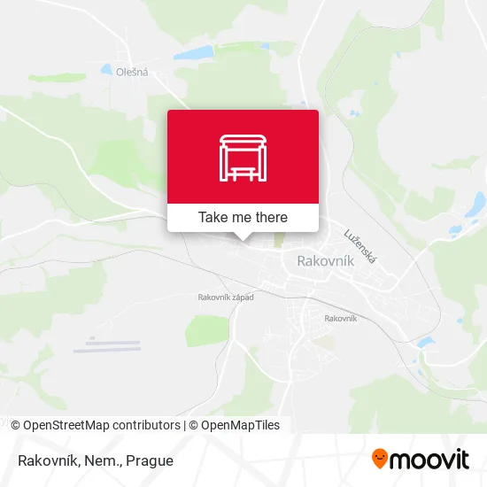 Карта Rakovník, Nem.