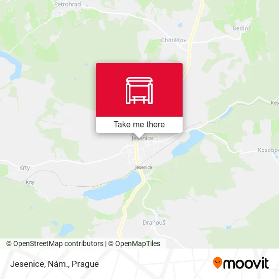 Карта Jesenice, Nám.