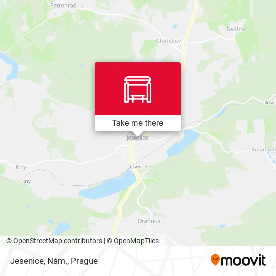 Карта Jesenice, Nám.